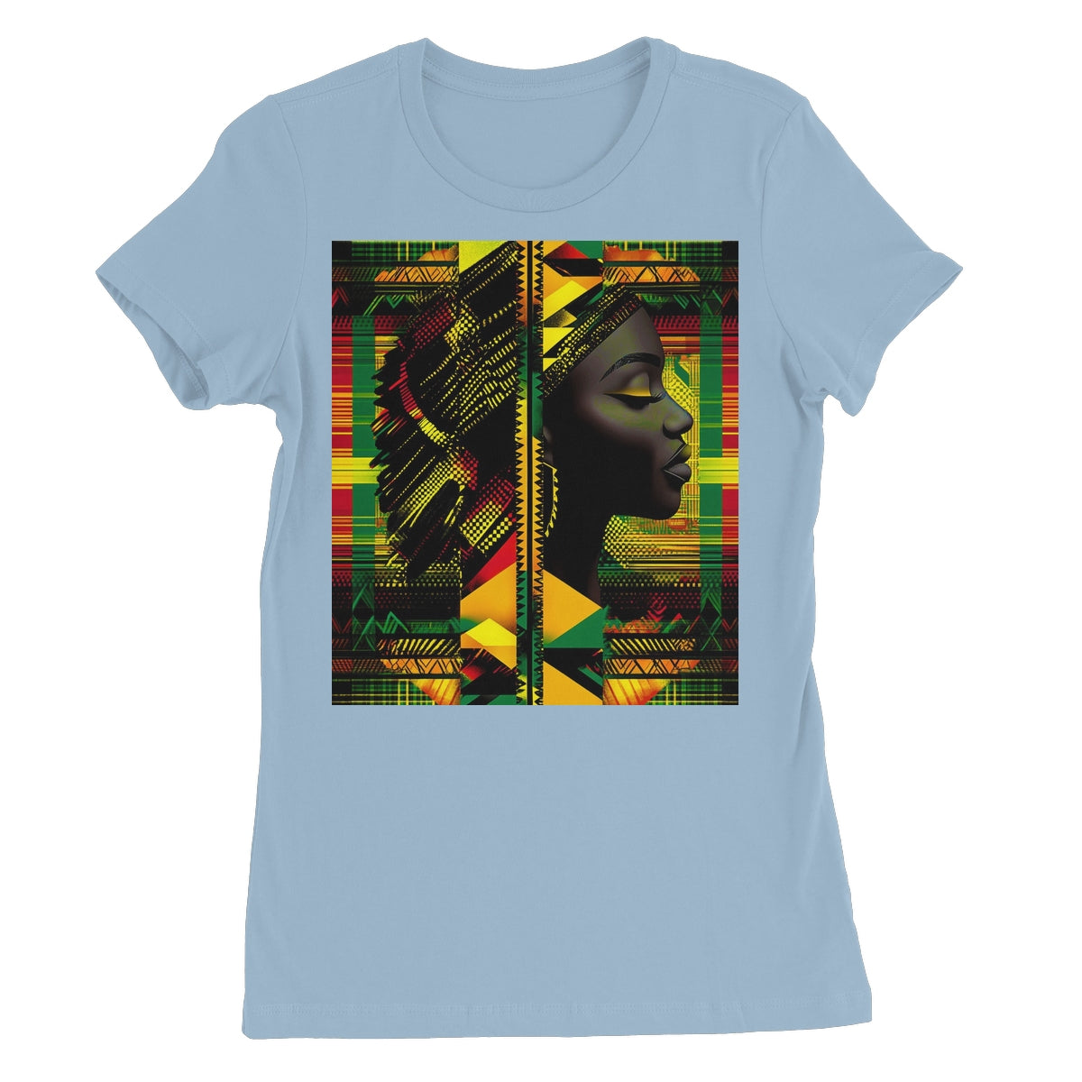 Abstract Red and Green Black Queen Fusion Women's Favourite T-Shirt