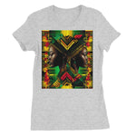 African Print Red Green Yellow Twin Energy  Women's Favourite T-Shirt - D'Sare