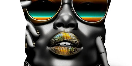 Vibrant Flow Girl Cushion by Prodigi