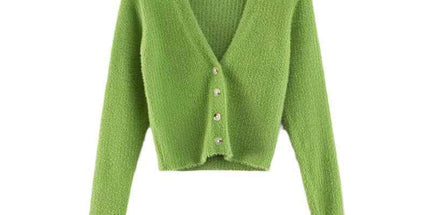 V-neck long sleeved cardigan sweater by eprolo