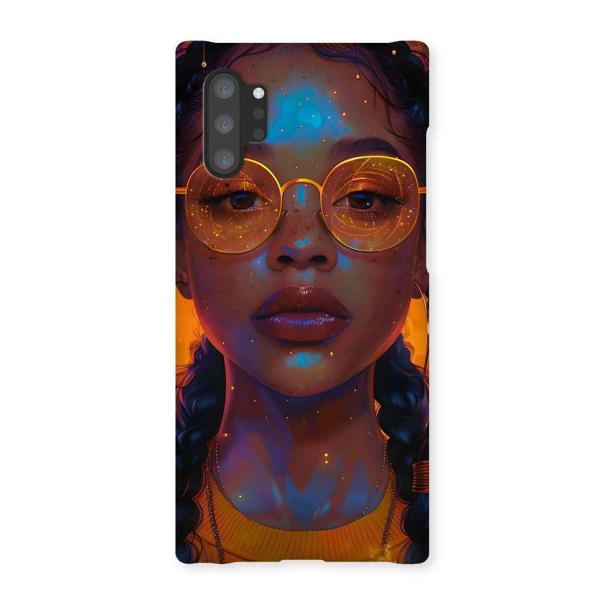 Solar Flare Radiant Soul  Beautiful Black Girl  Snap Phone Case