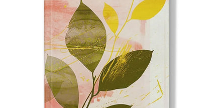 Peach Golden Leafy Escape 06 Eclectic Art Hardback Journal by Prodigi