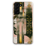 Echoes of Life: Afrocentric Meditation Peach and Gold Abstract Art Eclectic  Eco Phone Case