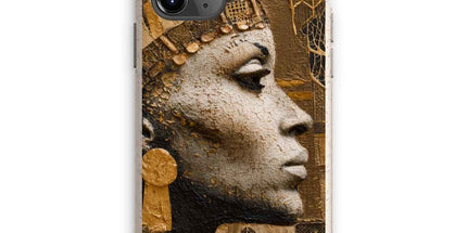 Afrocentric Golden Empress Eco Phone Case by Prodigi