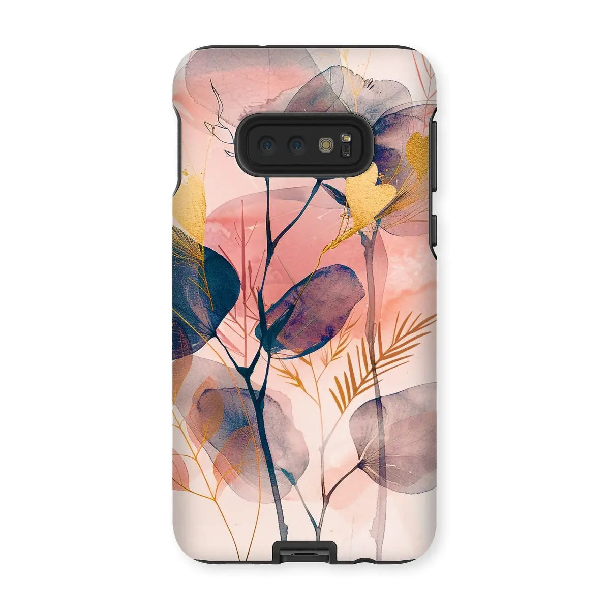 Peachy Blue Golden Flora Escape  Tough Phone Case - D'Sare