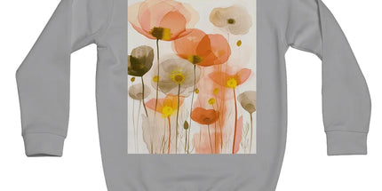Poppy Echoes Golden Peach Escape Kids Sweatshirt by Prodigi