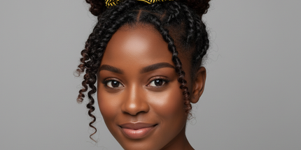 Obsidian Gold and Black Geometric Luxe Scrunchie Pack by Contrado