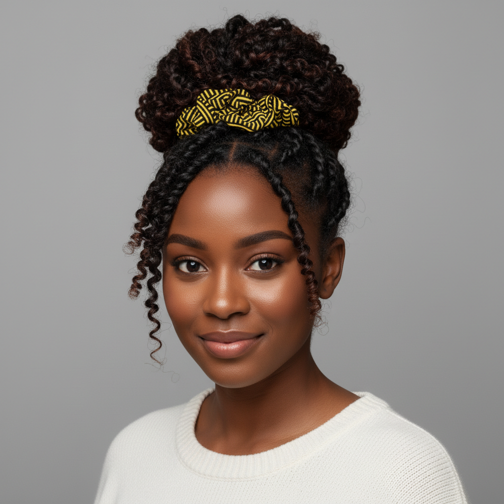 Obsidian Gold and Black Geometric Luxe Scrunchie Pack