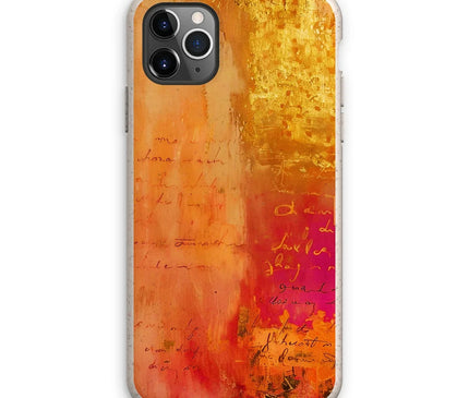 Warm Amber Seranade Eco Phone Case Eclectic Art - D'Sare