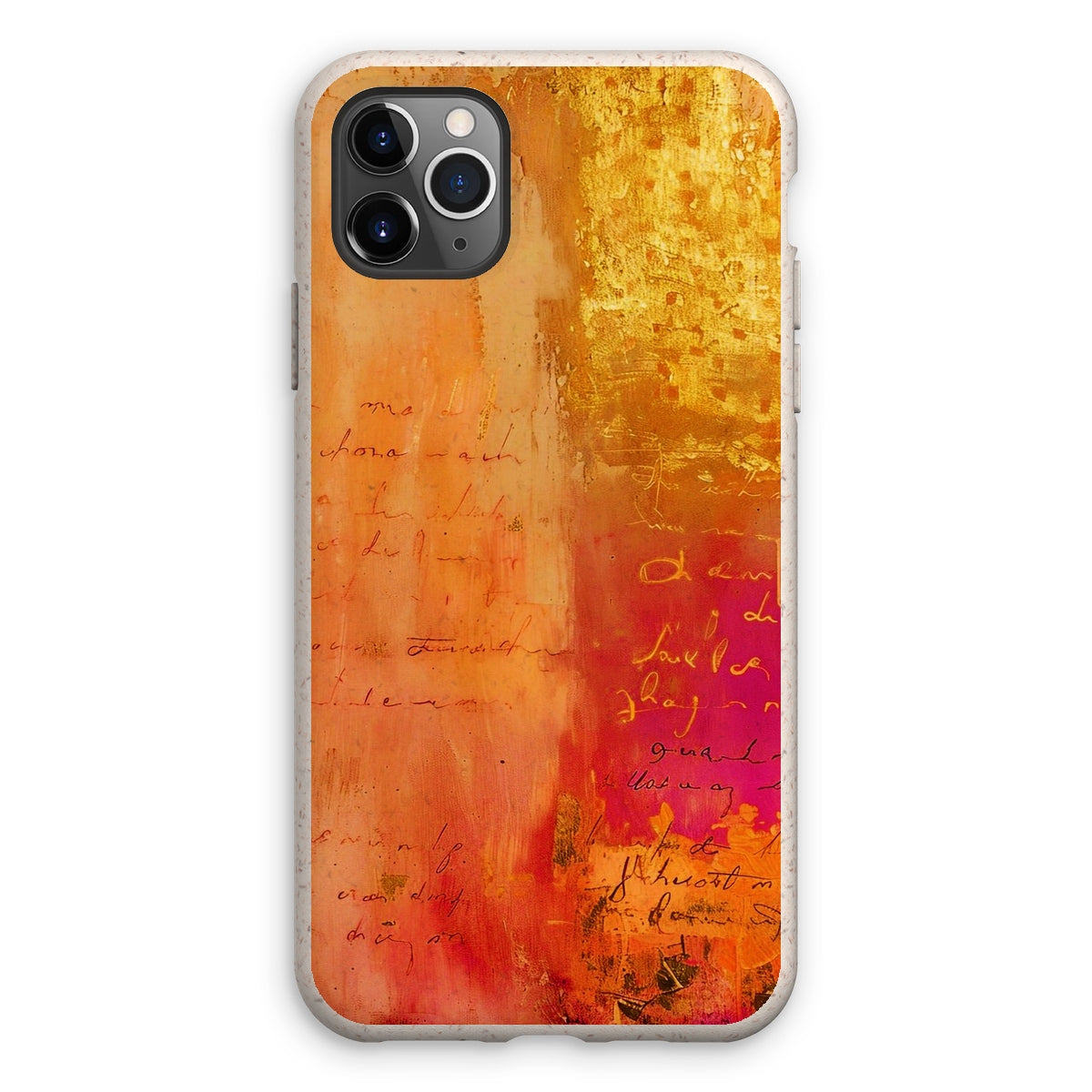 Warm Amber Seranade Eco Phone Case Eclectic Art - D'Sare