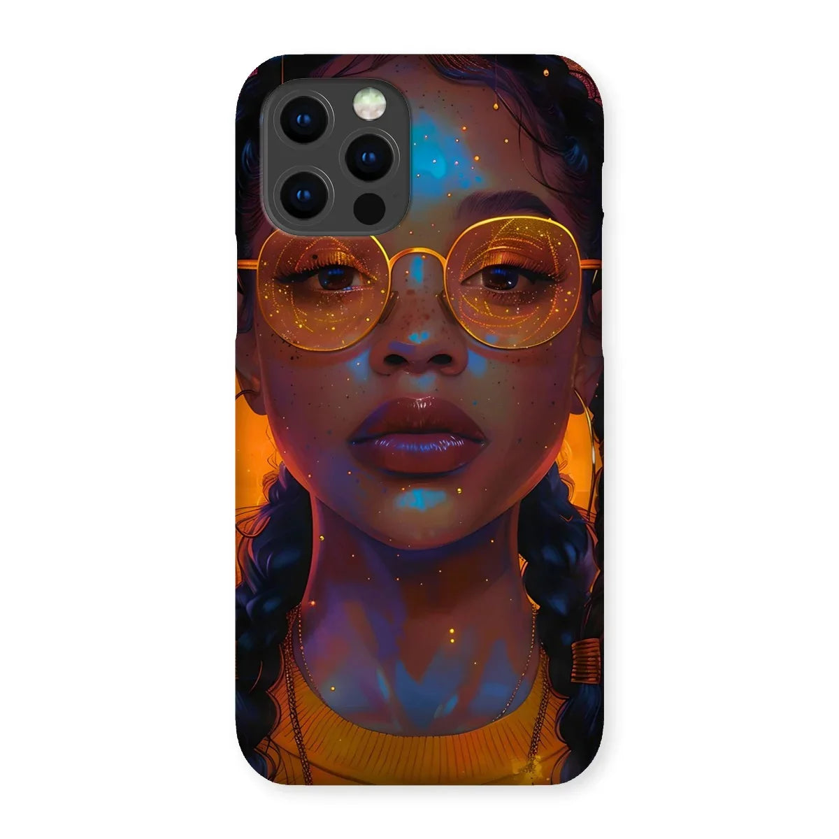 Solar Flare Radiant Soul  Beautiful Black Girl  Snap Phone Case - D'Sare