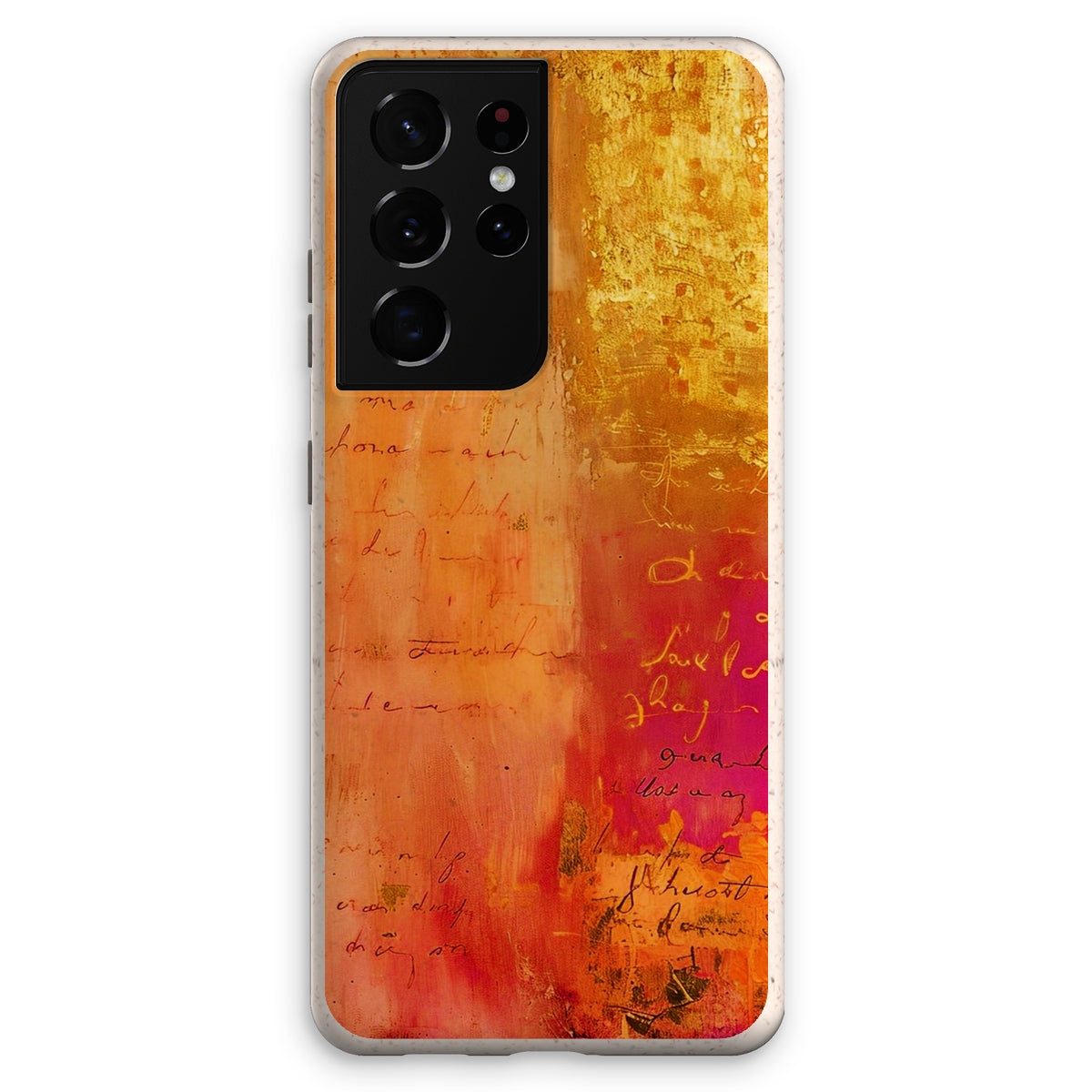 Warm Amber Seranade Eco Phone Case Eclectic Art - D'Sare