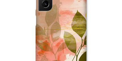 Peach Golden Leafy Escape Snap Phone Case by Prodigi