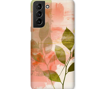 Peach Golden Leafy Escape  Snap Phone Case - D'Sare