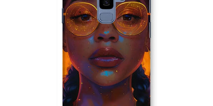 Solar Flare Radiant Soul Beautiful Black Girl Snap Phone Case by Prodigi