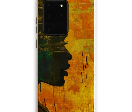 Golden Afrocentric Silhouette Eco Phone Case - D'Sare