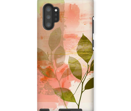 Peach Golden Leafy Escape 06 Tough Eclectic Art Phone Case - D'Sare