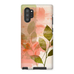 Peach Golden Leafy Escape 06 Tough Eclectic Art Phone Case - D'Sare