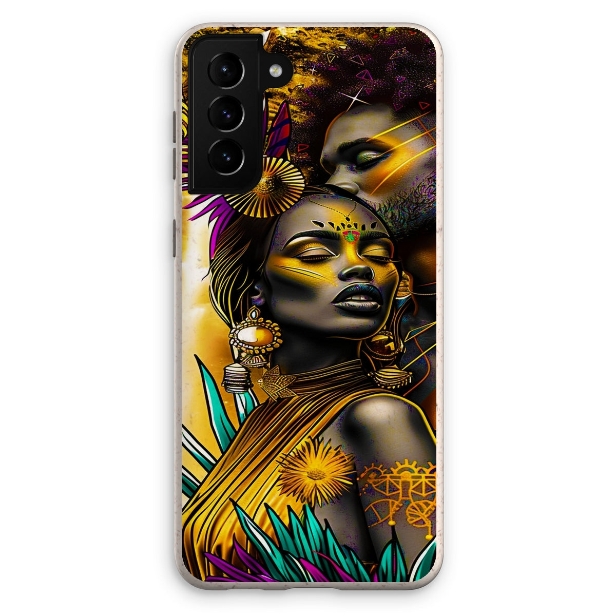 Golden Embrace Majestic Love Waterfall Eco Phone Case - D'Sare