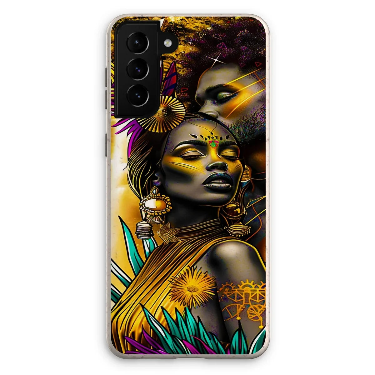 Golden Embrace Majestic Love Waterfall Eco Phone Case - D'Sare