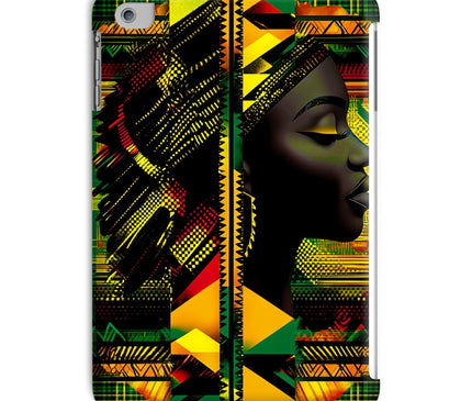 Red and Green Black Queen Fusion Tablet Cases