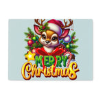 Reindeer Merry Christmas  Glass Chopping Board