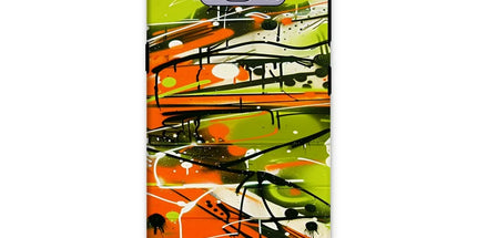 Neon Splatter Symphony: Urban Graffiti Art Tough Phone Case by Prodigi