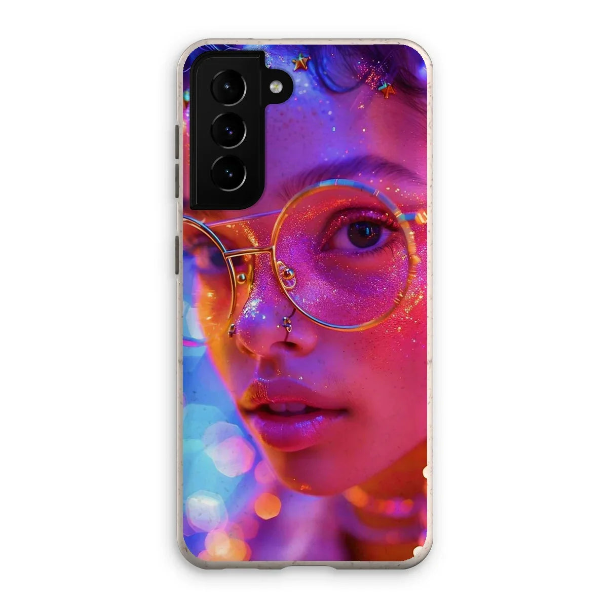 Woman Cosmic Radiance Dreamy Stardust  Eco Phone Case - D'Sare