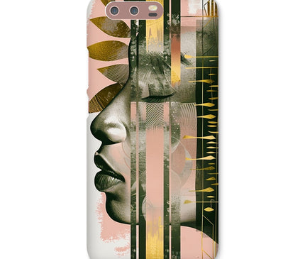 Peach and Gold Abstract Snap Phone Case