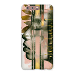 Echoes of Life: Afrocentric Meditation Peach and Gold Abstract Art Eclectic  Snap Phone Case