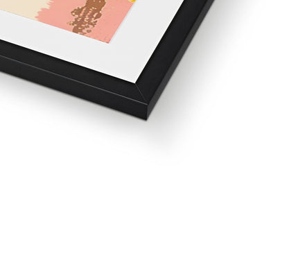 Echos of Duality Golden Pink Reflection Framed & Mounted Print