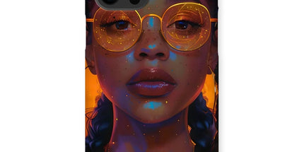 Solar Flare Radiant Soul Beautiful Black Girl Snap Phone Case by Prodigi