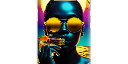 Tropical Sunset Dreams : Neon Vibes Snap Phone Case by Prodigi