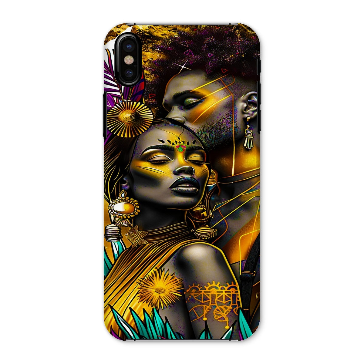 Golden Embrace Majestic Love Waterfall Snap Phone Case - D'Sare