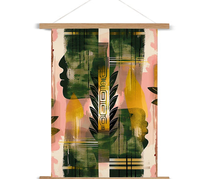 Echos of Duality Golden Pink Reflection Fine Art Print with Hanger