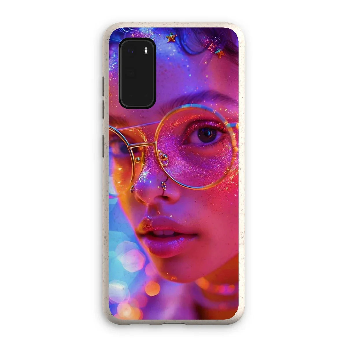 Woman Cosmic Radiance Dreamy Stardust  Eco Phone Case - D'Sare
