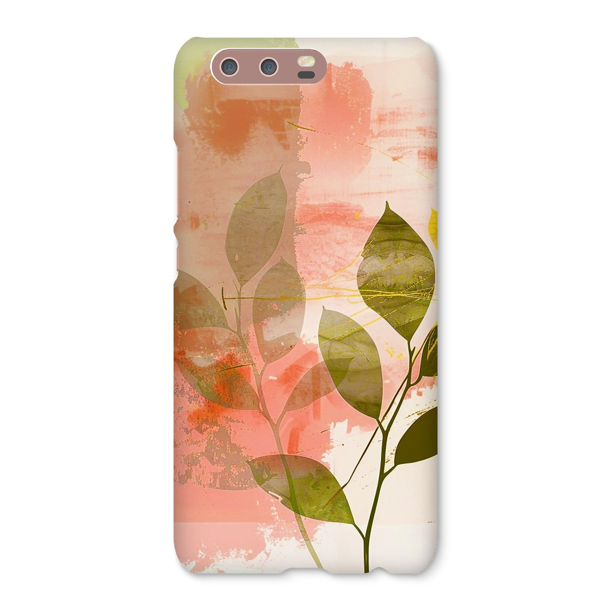 Peach Golden Leafy Escape  Snap Phone Case - D'Sare