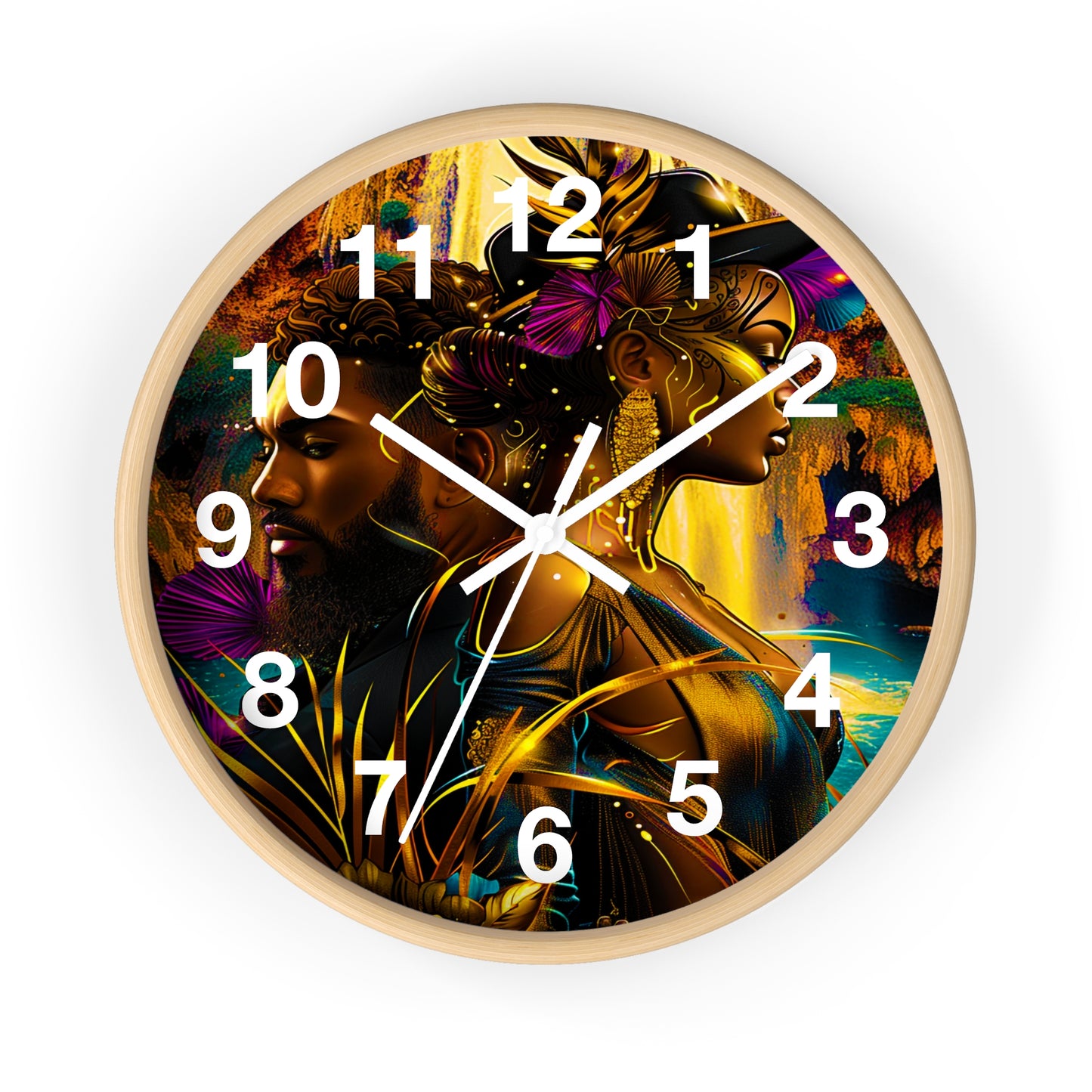 Wall Clock Eclectic Art - D'Sare