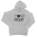 I Love My Peace College Hoodie - D'Sare