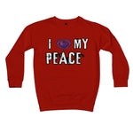 I Love My Peace Kids Sweatshirt - D'Sare