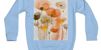 Poppy Echoes Golden Peach Escape Kids Sweatshirt by Prodigi