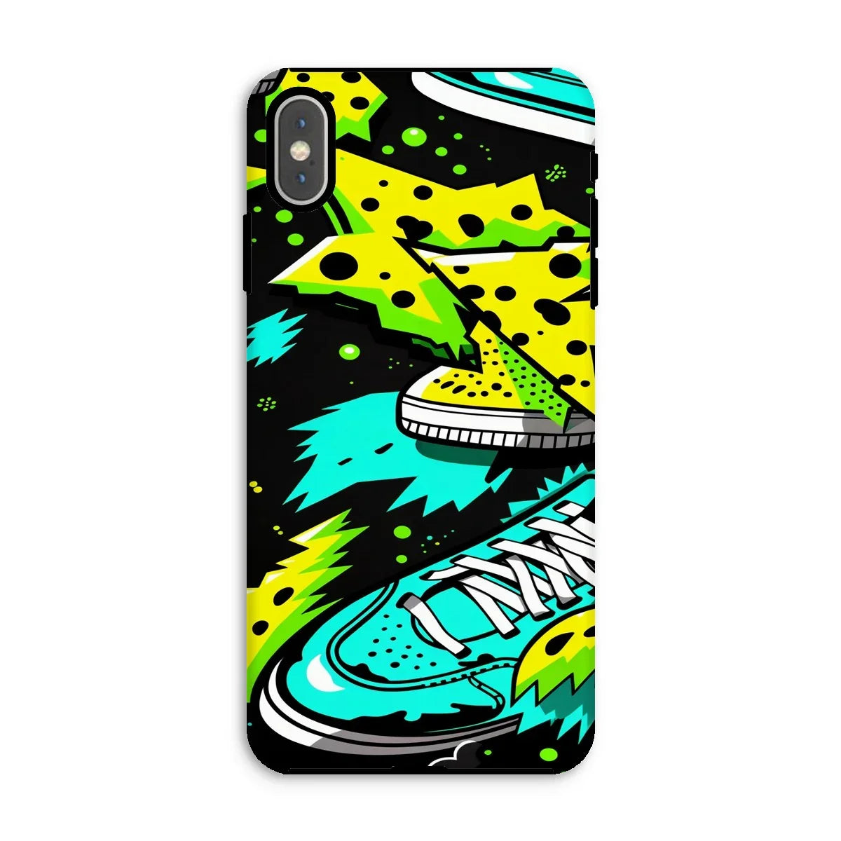 Electric Kicks Art: Urban Pop Art Sneaker Explosion, Graffiti  Tough Phone Case - D'Sare