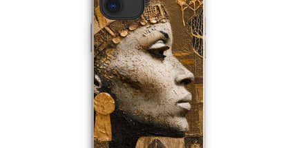 Afrocentric Golden Empress Eco Phone Case by Prodigi