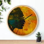 Golden Afrocentric Silhouette Wall Clock - D'Sare