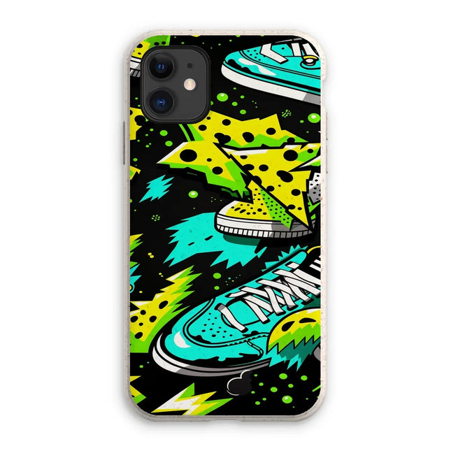 Electric Kicks Art: Urban Pop Art  Explosion, Graffiti  Eco Phone Case - D'Sare