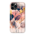 Peachy Blue Golden Flora Escape  Snap Phone Case - D'Sare