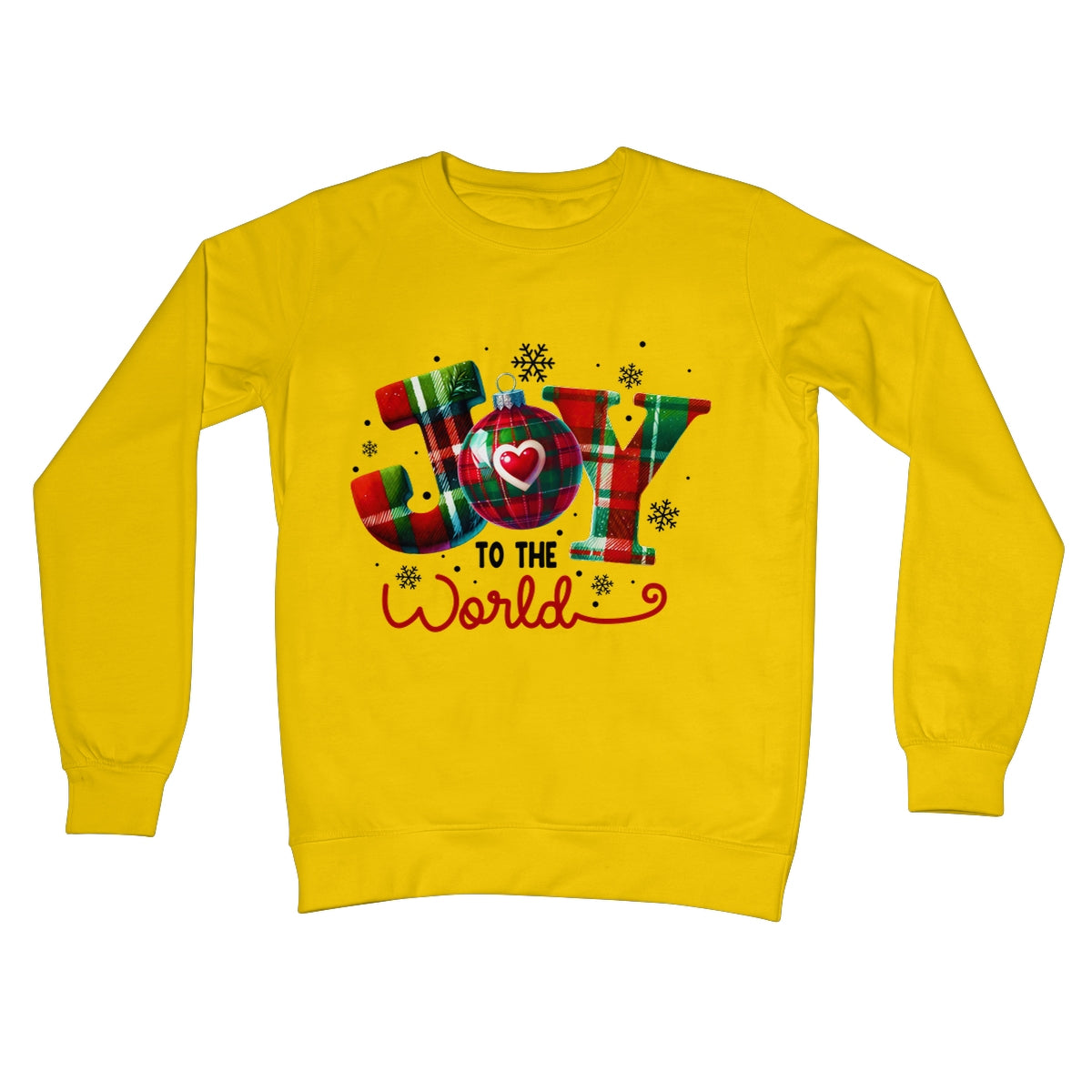 Joy To The World Christmas  Crew Neck Sweatshirt