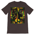 Abstract Red and Green Black Queen Fusion Unisex Short Sleeve T-Shirt