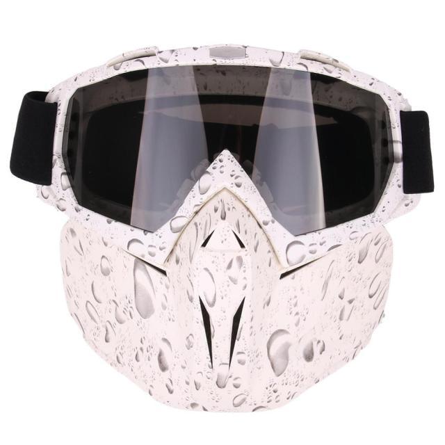 Winter Windproof Skiing Glasses Motocross Sunglasses with Face Mask - D'Sare 
