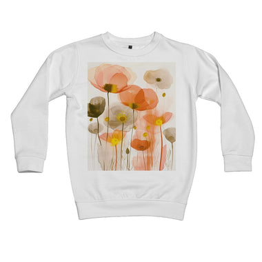 Poppy Echoes Golden Peach Escape  Kids Sweatshirt - D'Sare